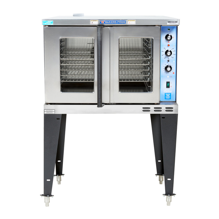 Bakers Pride Cyclone GDCO-E1 Single Specifications
