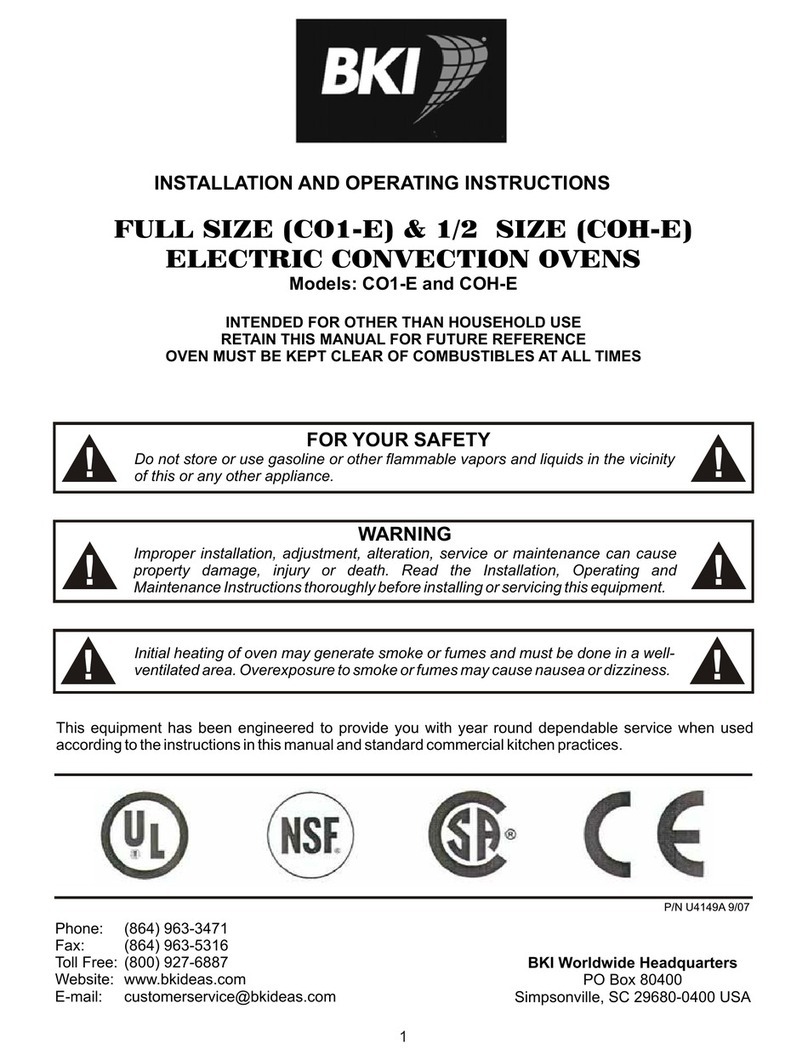 BKI COH-ED User manual