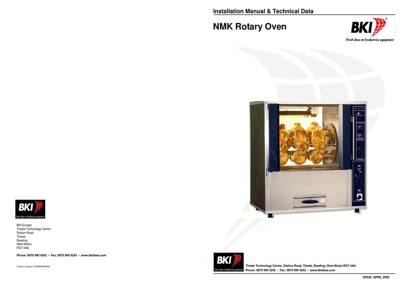 BKI Rotary Oven NMK User manual