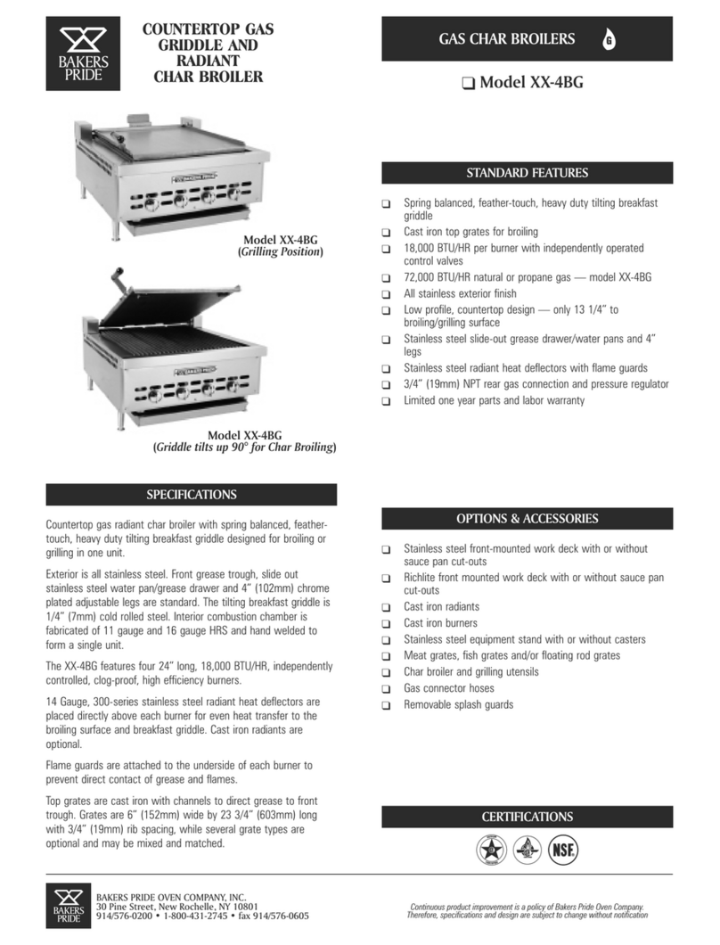 Bakers Pride XX-4BG Specifications