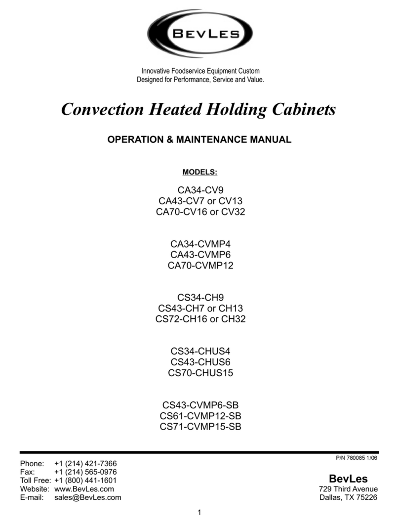 BevLes CA43-CV7 or CV13 Operation and maintenance manual BevLes CA43-CV7 or CV13 Operation and maintenance manual