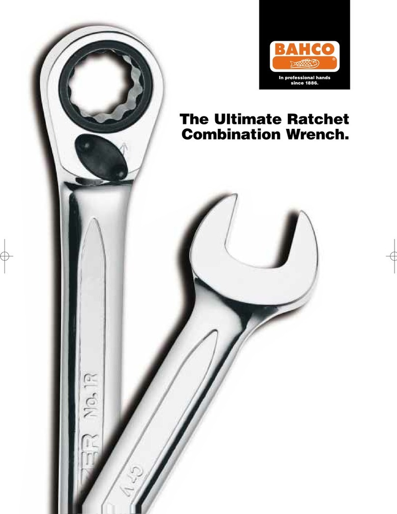 Bahco Ratchet Combination Wrench User manual