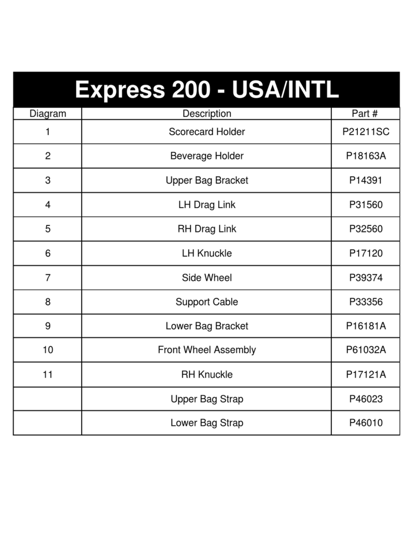 Bag Boy Express 200 parts list