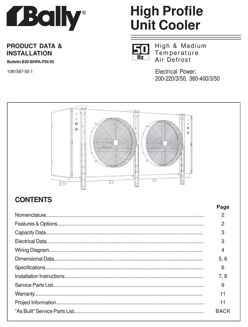 Bally High Profile Unit Cooler Product data