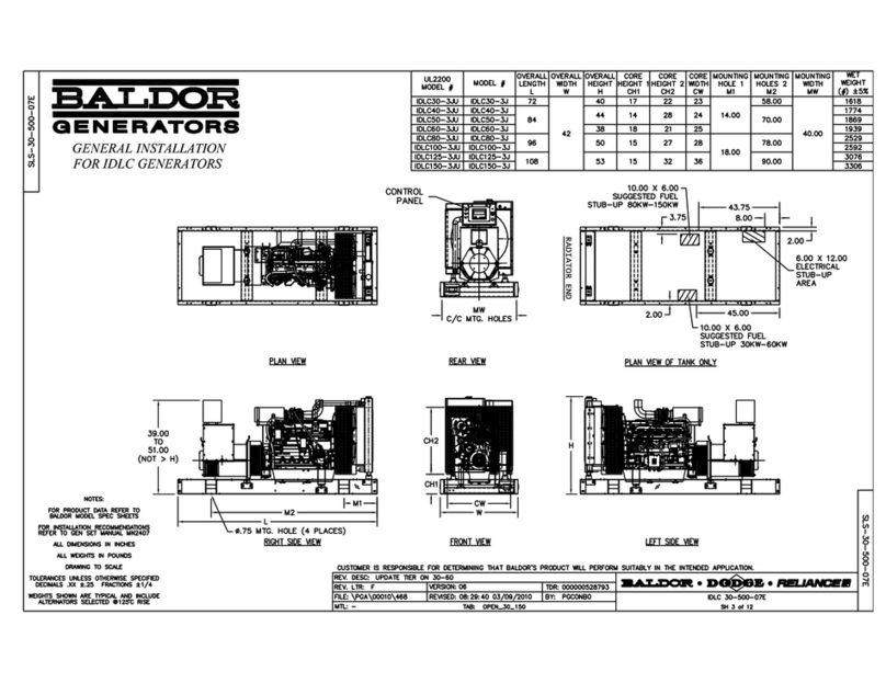 Baldor IDLC100-3J installation manual