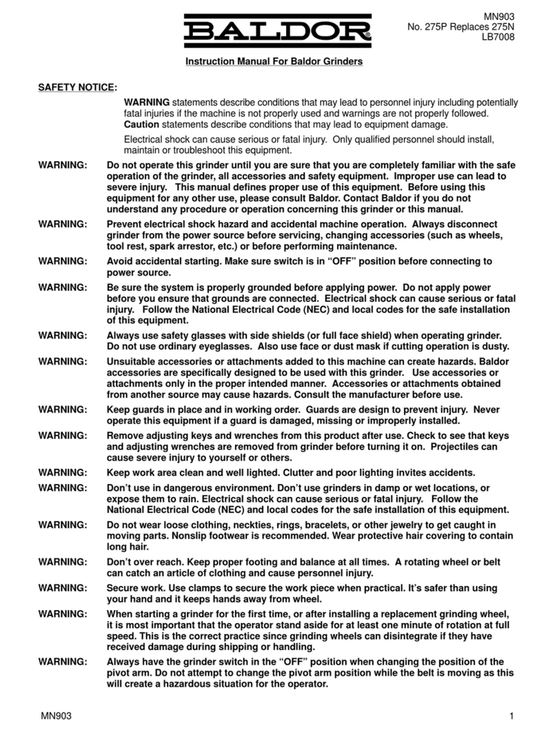 Baldor MN903 instruction manual