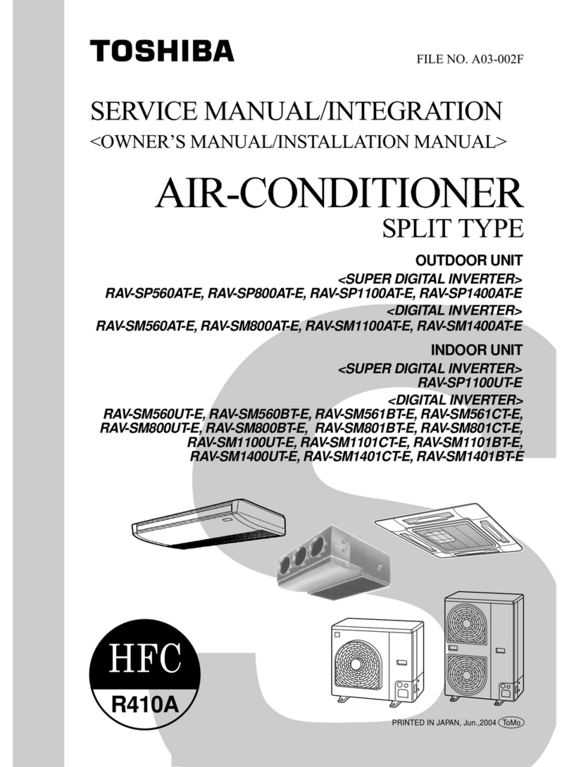 Toshiba R410A User manual