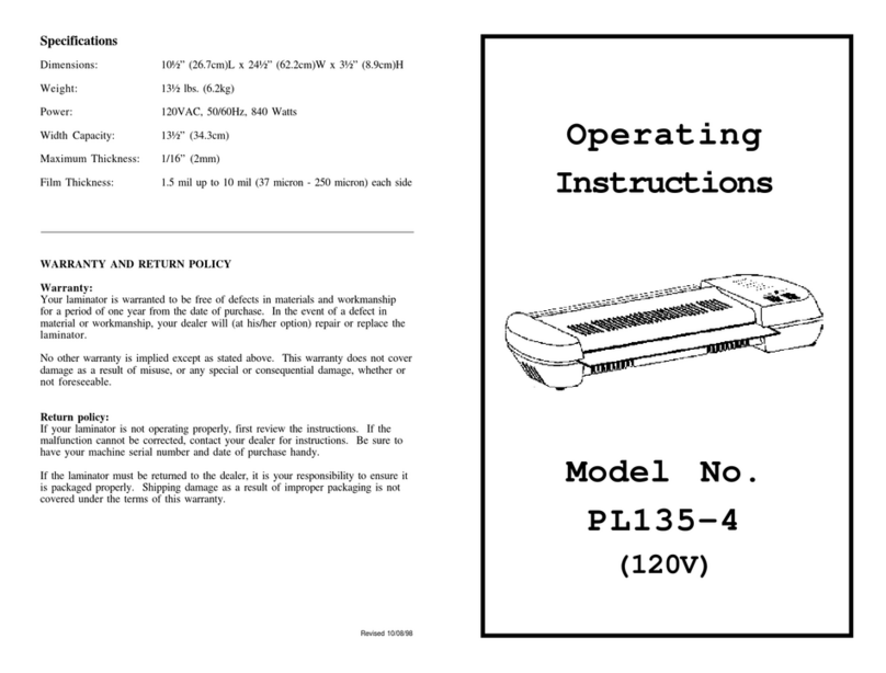 Banner American PL135-4 User manual Banner American PL135-4 User manual