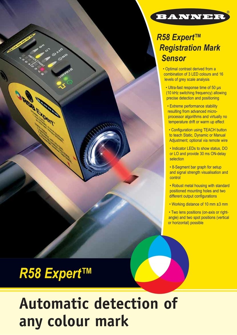 Banner Registration Mark Sensor R58 Expert brochure