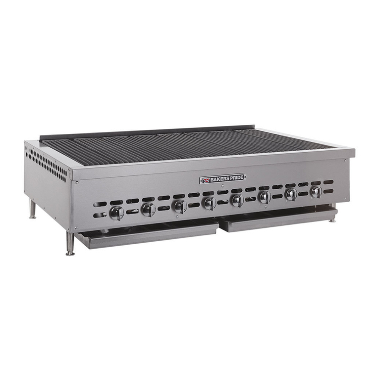 Bakers Pride COUNTERTOP GAS RADIANT XX-10 Specifications