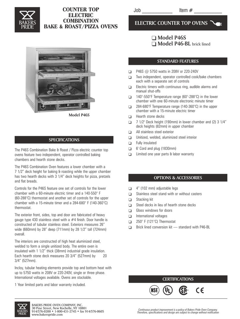 Bakers Pride P46-BL User manual