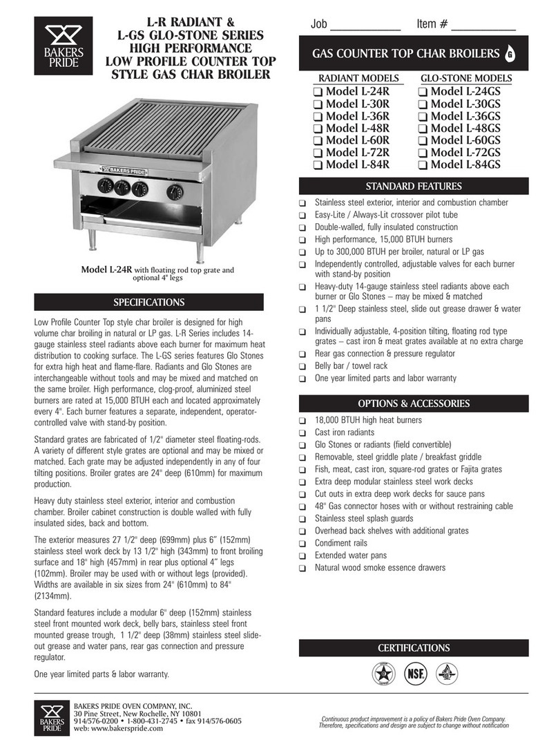 Bakers Pride L-24GS User manual