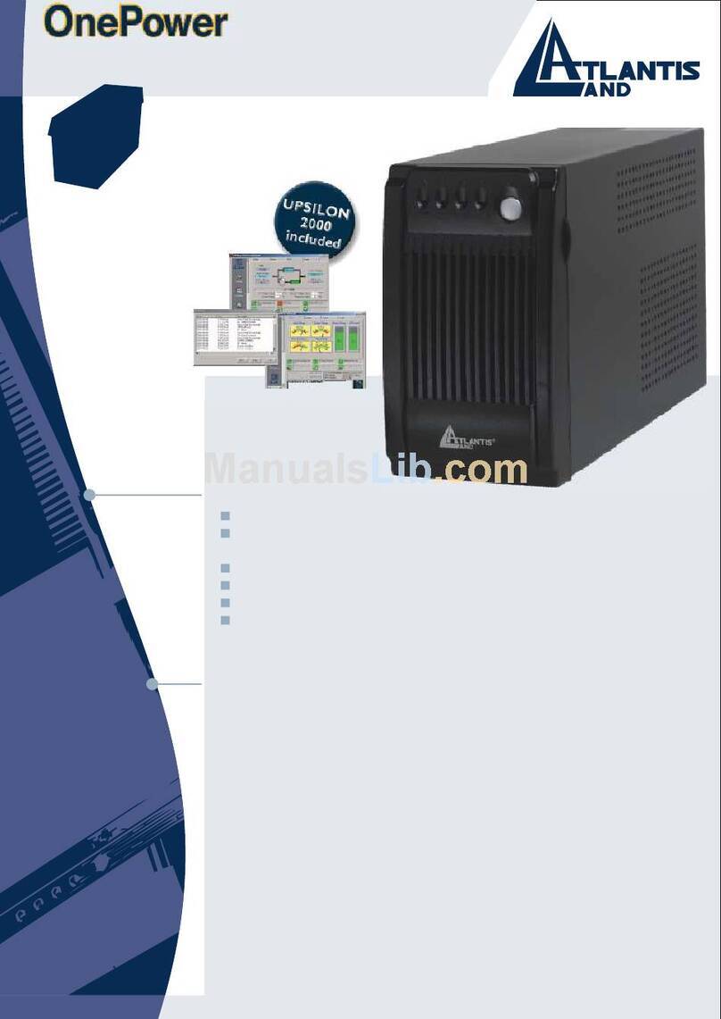 Atlantis Land OnePower A03-S801 Owner's manual