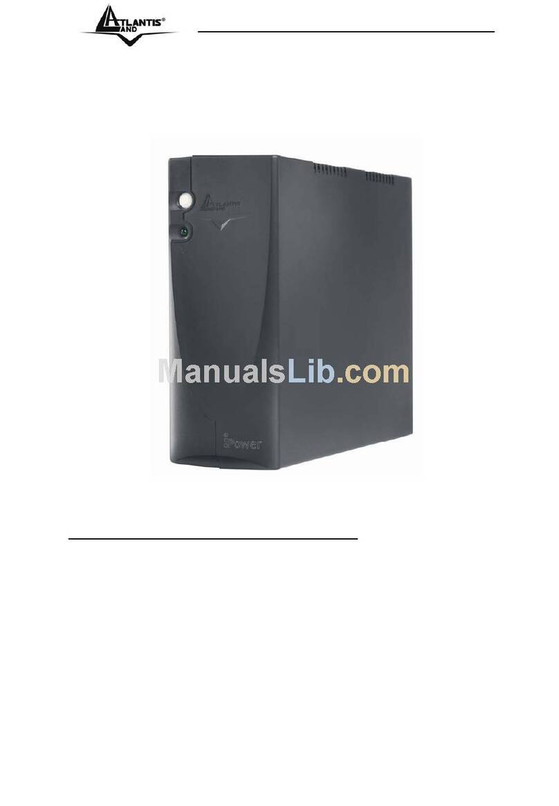 Atlantis Land 600VA/300W A03-PE601 user guide