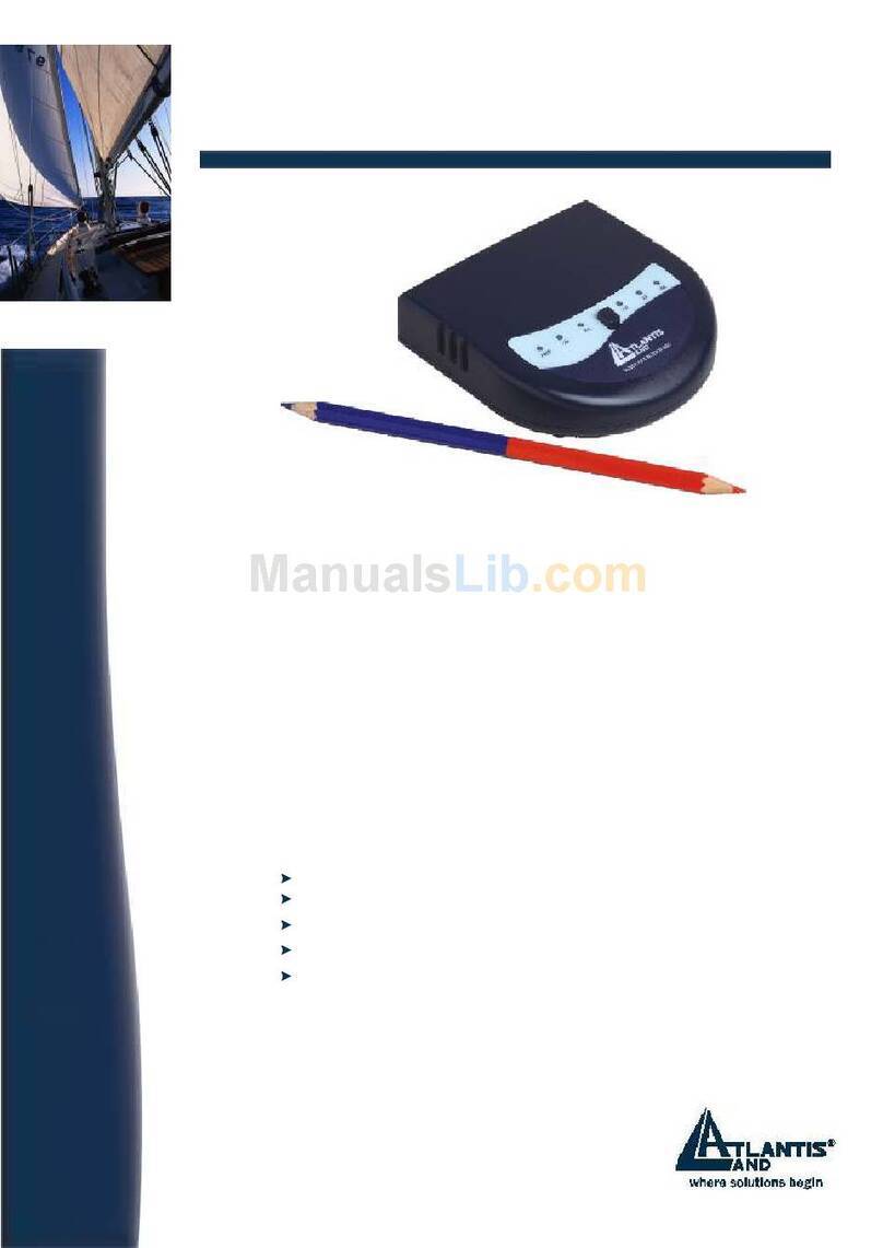 Atlantis Land Web Runner 56K V.90/V.92 A01-PE1 User manual Atlantis Land Web Runner 56K V.90/V.92 A01-PE1 User manual
