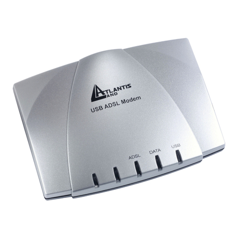 Atlantis Land I-Storm USB ADSL modem A01-AU2 User manual Atlantis Land I-Storm USB ADSL modem A01-AU2 User manual