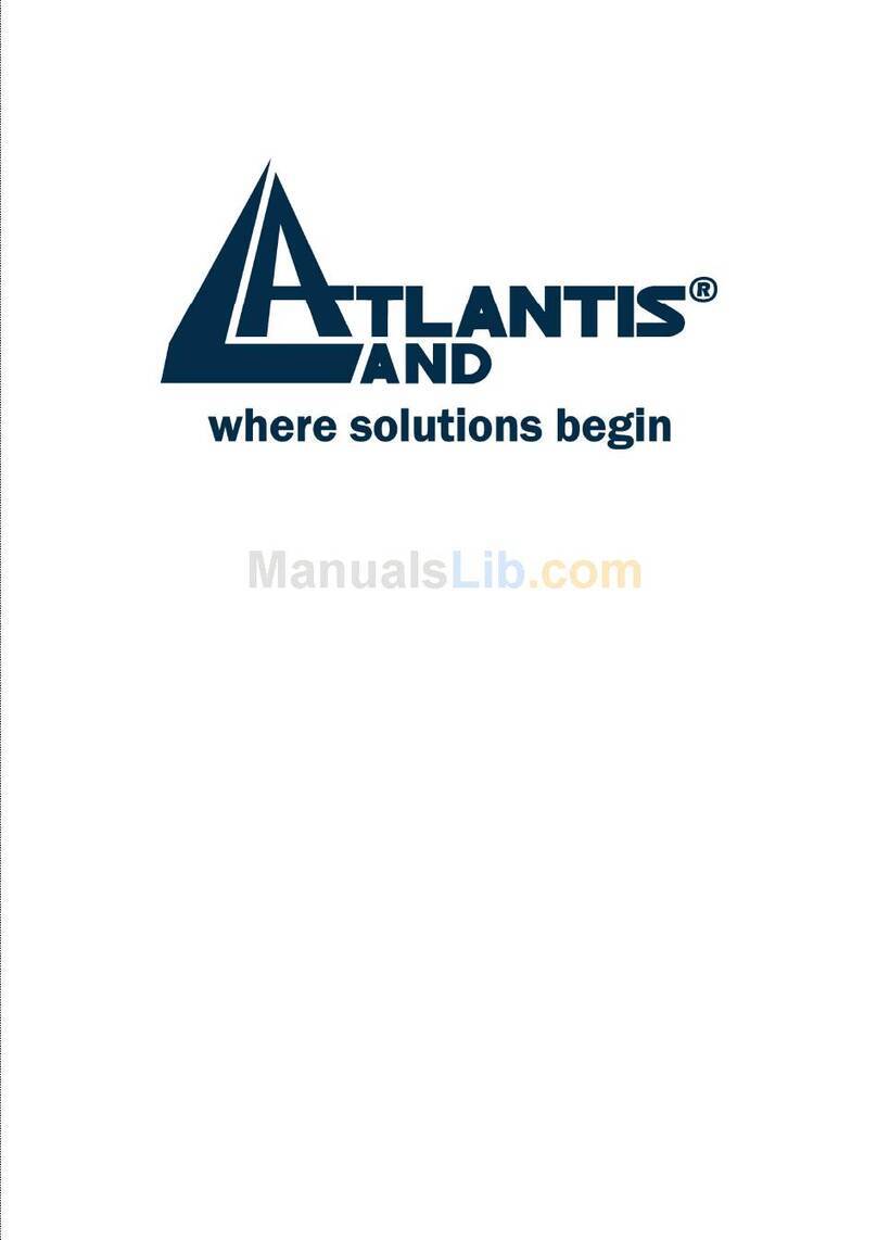 Atlantis Land 8 ports 10/100/1000Mbps User manual Atlantis Land 8 ports 10/100/1000Mbps User manual