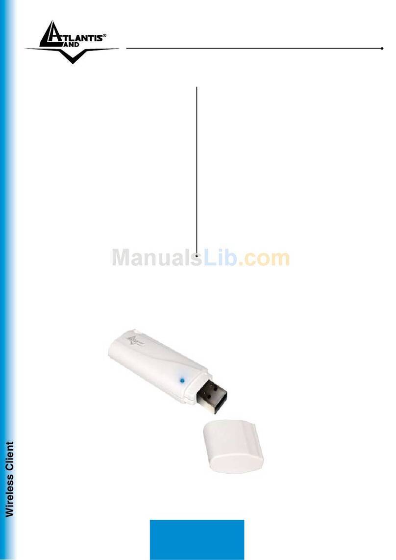 Atlantis Land Wireless Turbo USB Adapter A02-UP1-W54 User manual