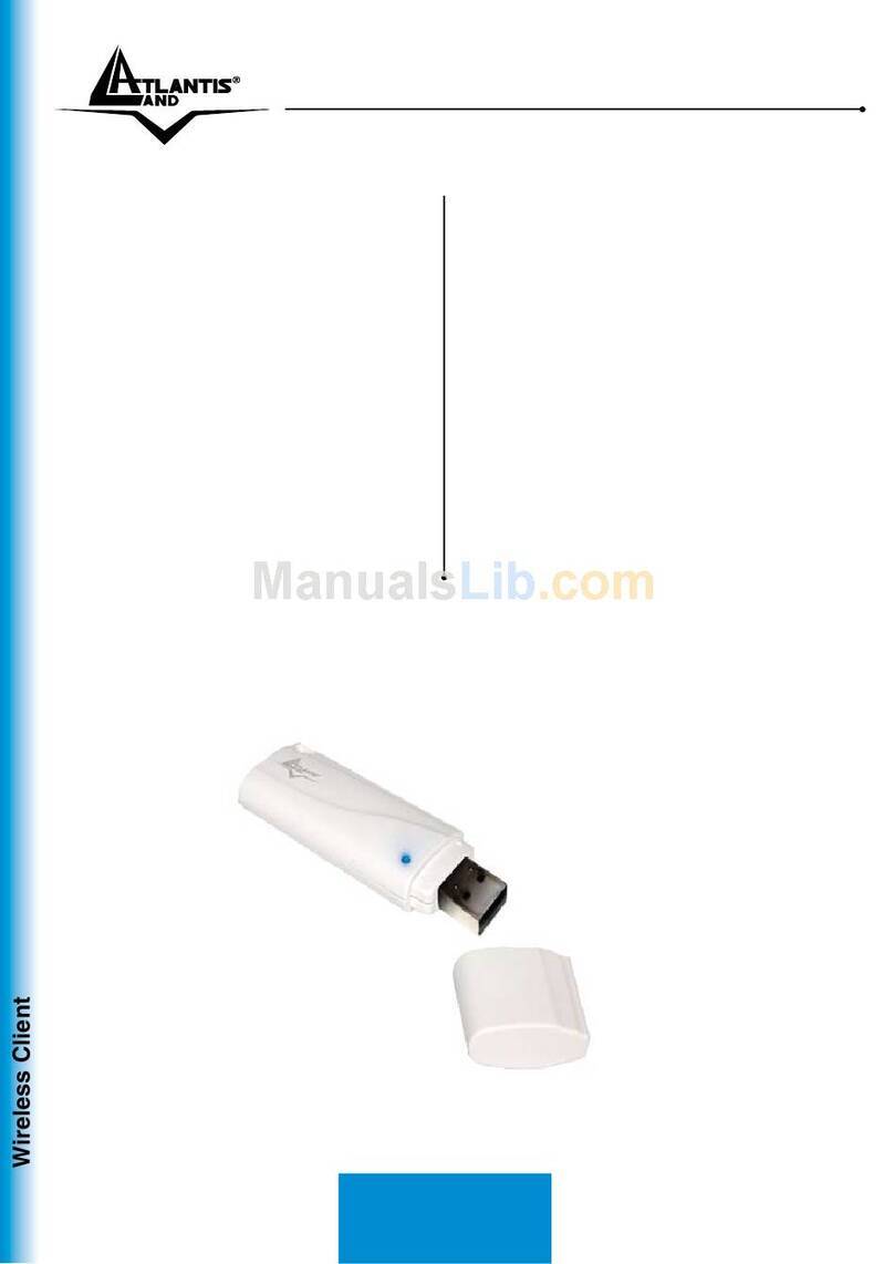 Atlantis Land Wireless Turbo USB Adapter NetFly USB-54T User manual Atlantis Land Wireless Turbo USB Adapter NetFly USB-54T User manual