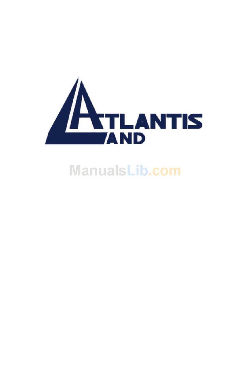 Atlantis Land I-Storm LAN Router ADSL user manual