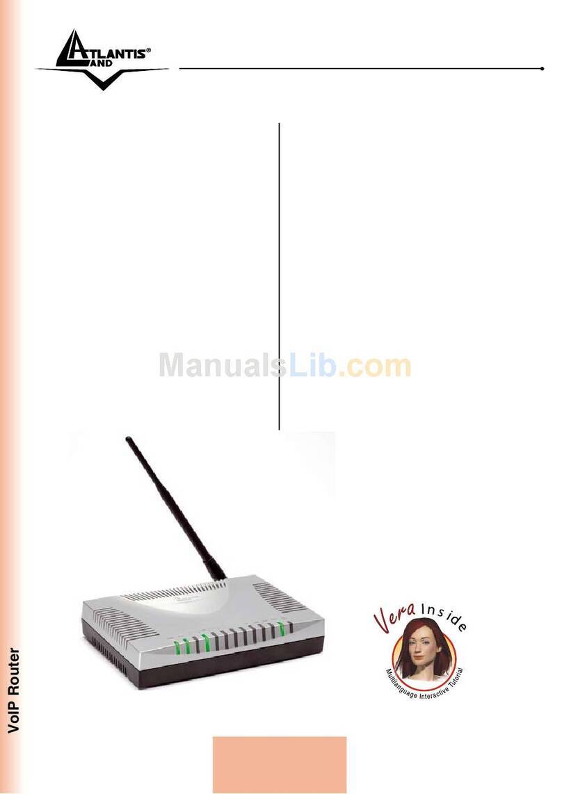 Atlantis Land VoIPMaster A02-RAV260-W54 Owner's manual