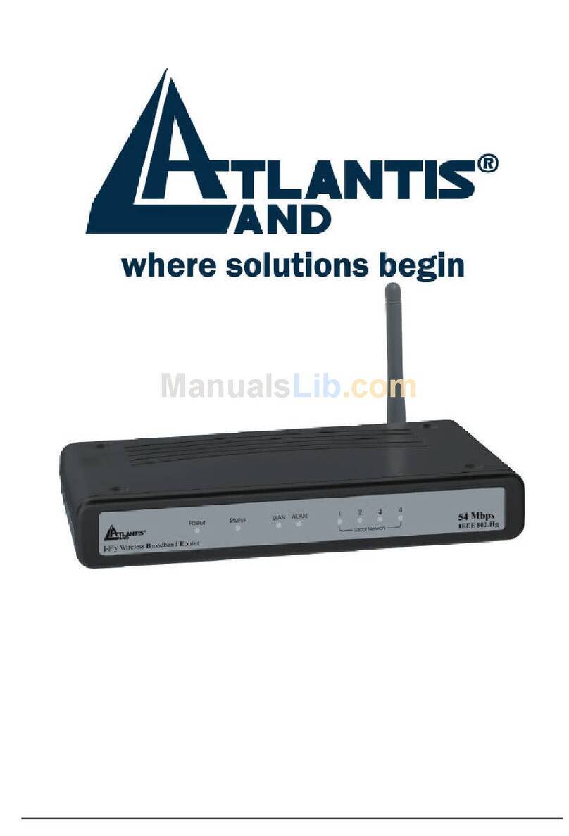 Atlantis Land I-Fly 899 A02-WR-54G ME01 user manual