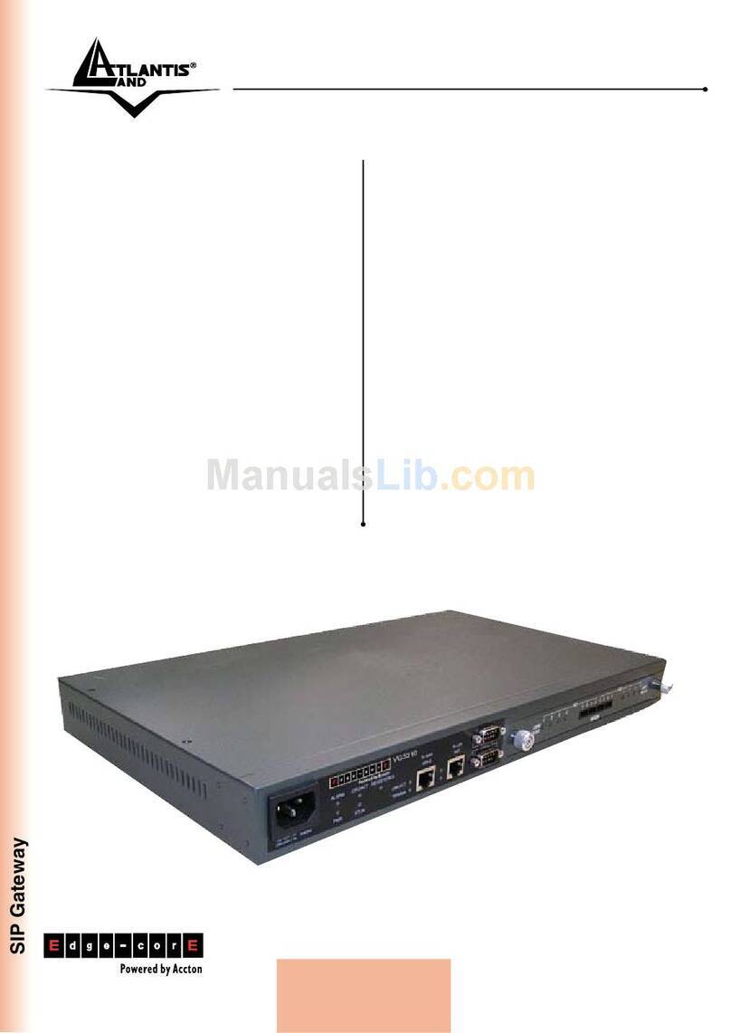 Atlantis Land A07-VG3310 User manual