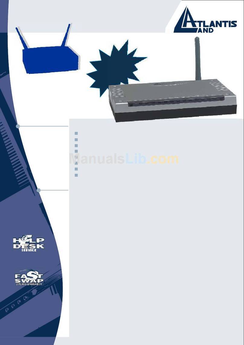 Atlantis Land I-Fly A02-WRA2-11B Owner's manual Atlantis Land I-Fly A02-WRA2-11B Owner's manual