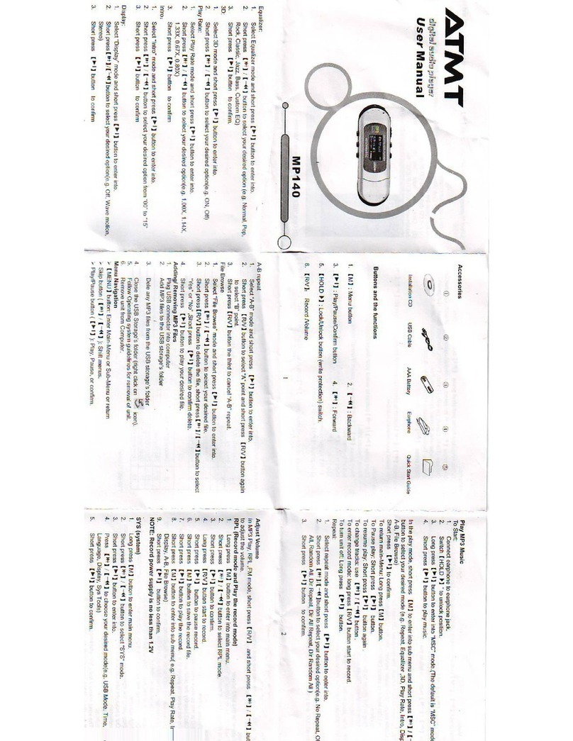ATMT N-LITE MP140 user manual