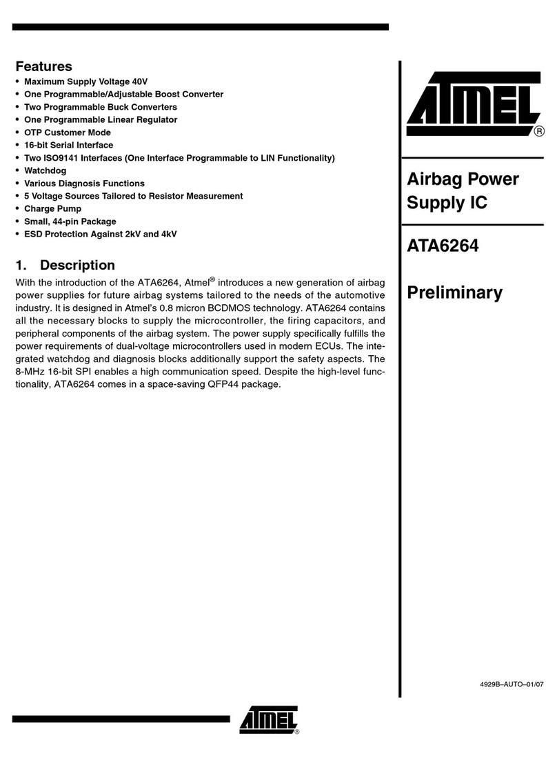 Atmel ATA6264 Specification sheet