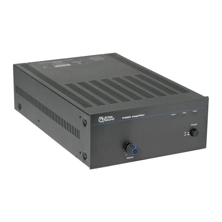 Atlas PA601 User manual