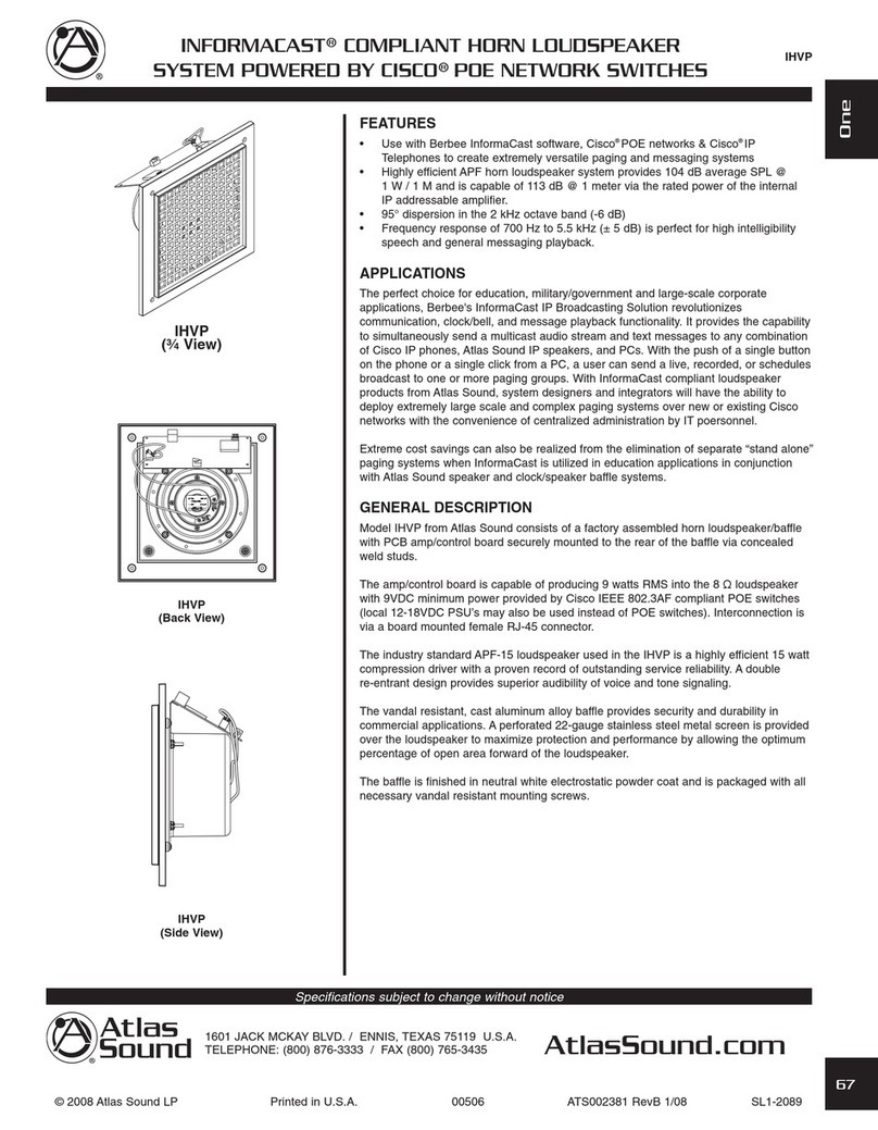 Atlas IHVP User manual
