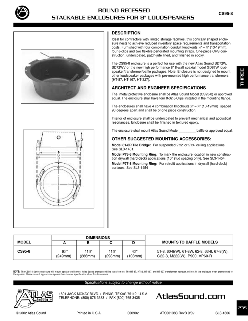 Atlas CS95-8 User manual