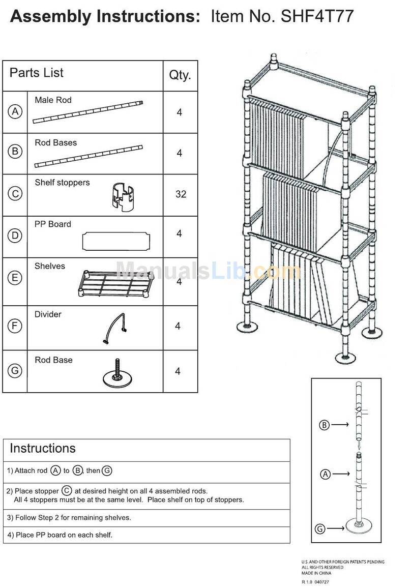 Atlantic SHF4T77 User manual