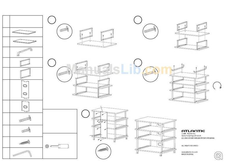 Atlantic Component Stand 63335224 Assembly instructions Atlantic Component Stand 63335224 Assembly instructions