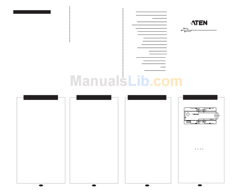 ATEN MiniView CS-14 user manual