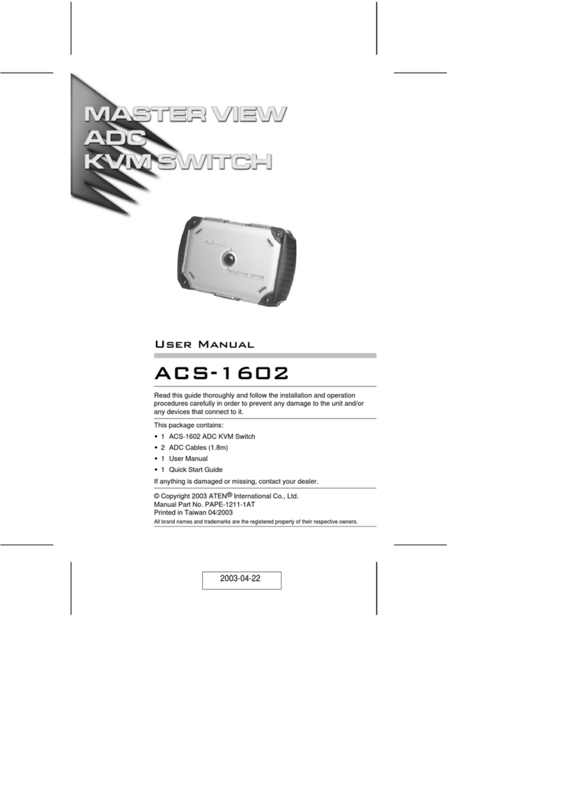 ATEN Master View ACS-1602 User manual