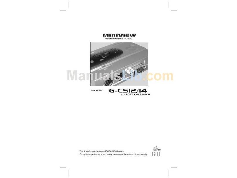 IOGear MiniView G-CS12 User manual