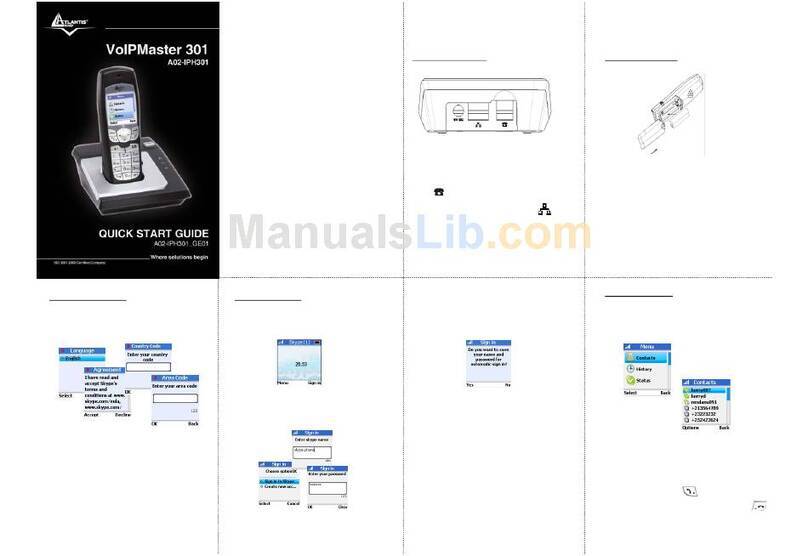 Atlantis Land VoIP Master 301 quick start guide