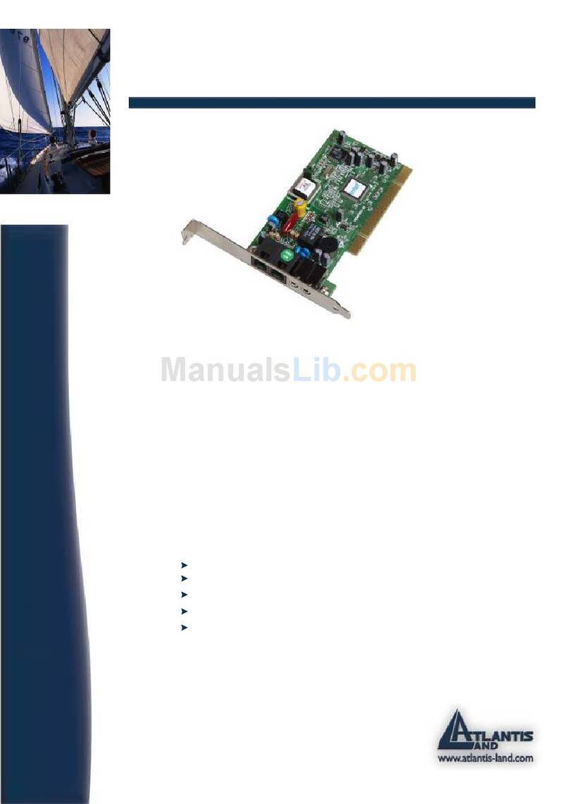 Atlantis Land A01-PP1 User manual