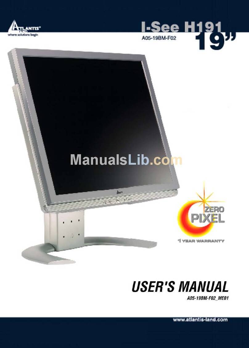 Atlantis Land I-SEE H191 User manual Atlantis Land I-SEE H191 User manual