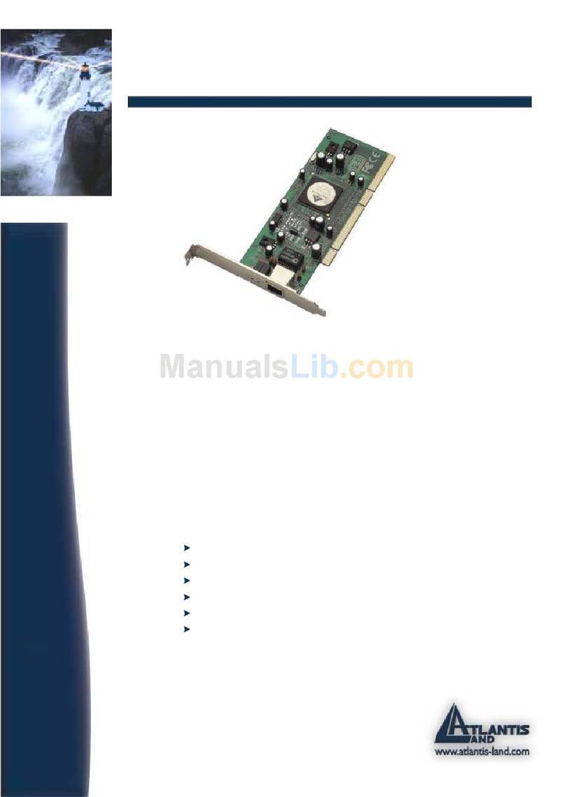 Atlantis Land A02-SG64-F User manual
