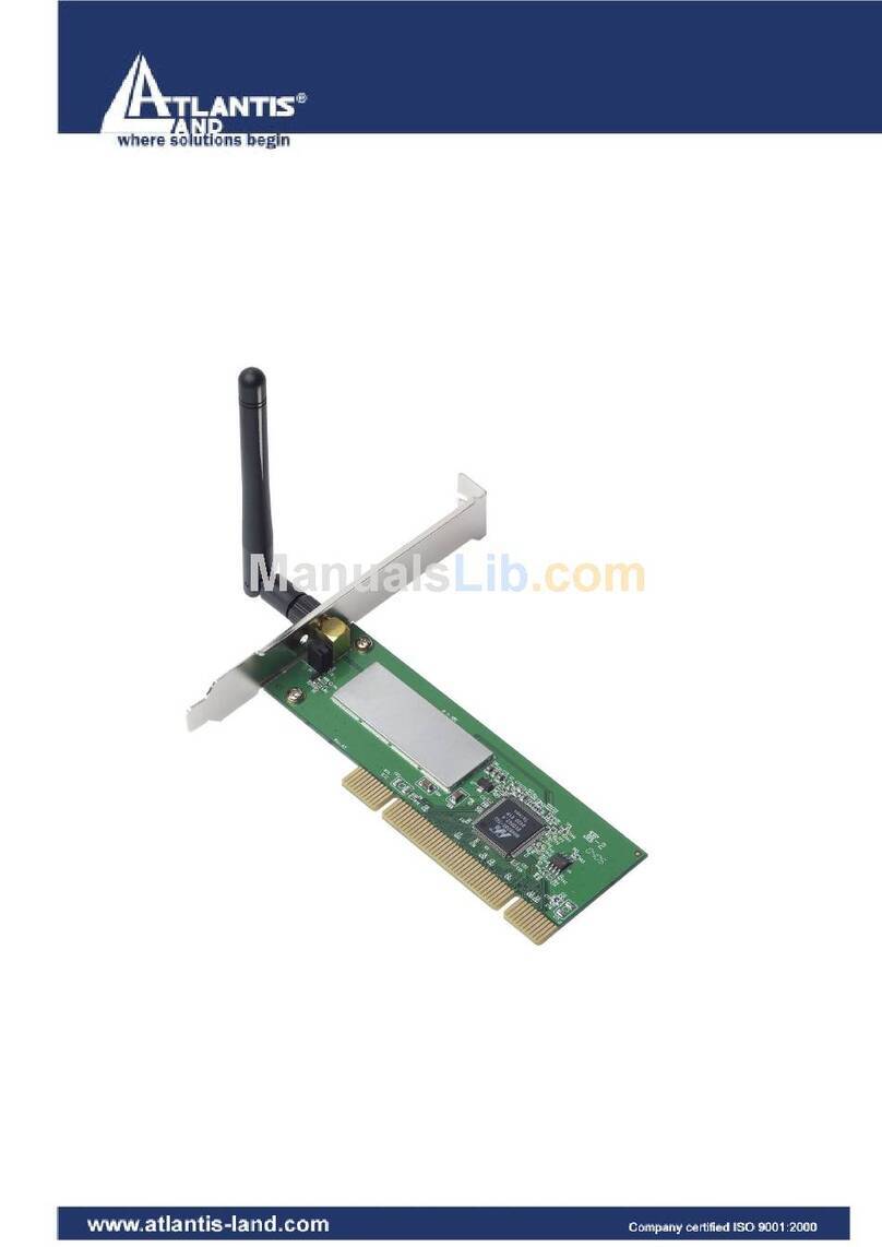 Atlantis Land A02-PCI-W54 quick start guide