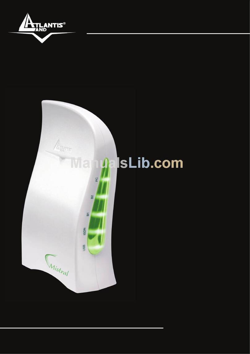 Atlantis Land WebRunner Mistral A01-IU1 manual