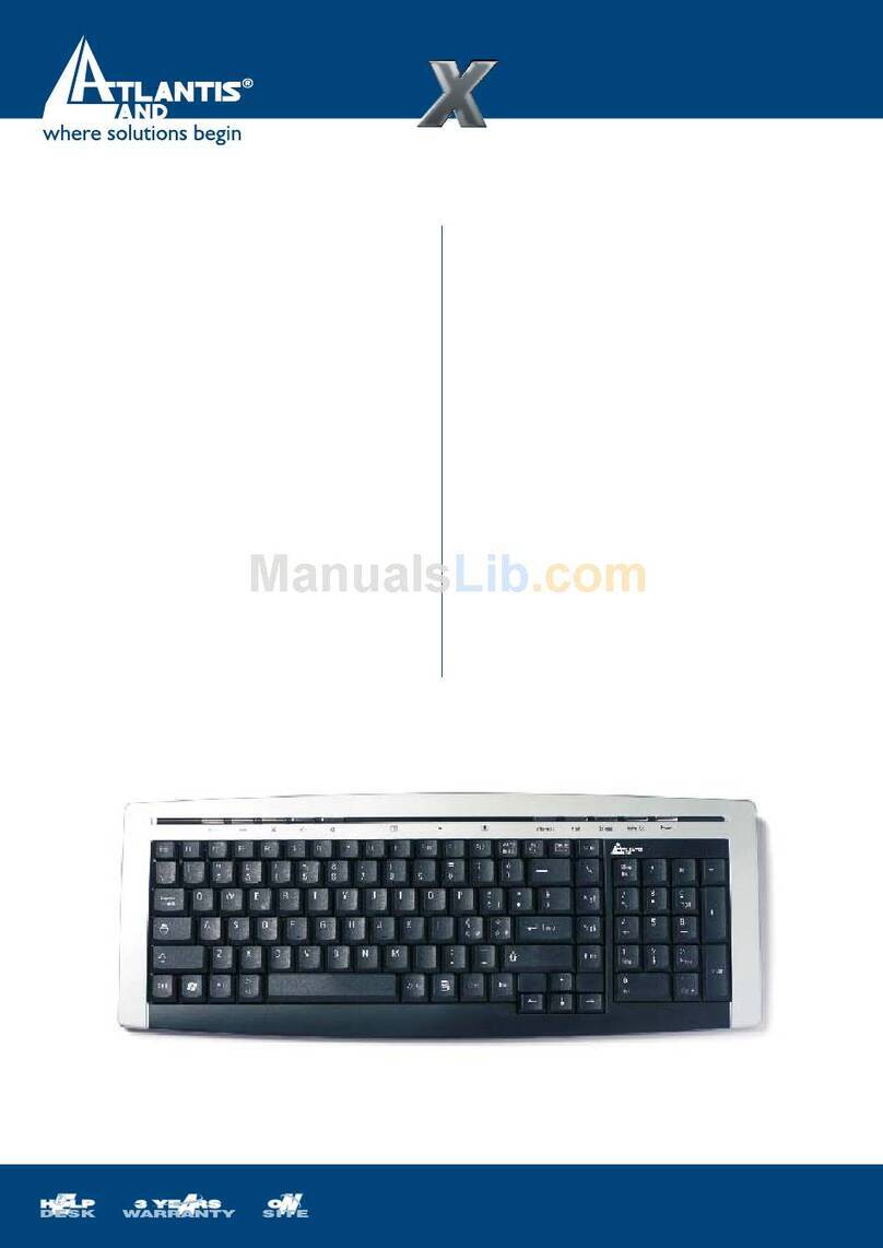 Atlantis Land XClass Keyboard A04-K302AC User manual