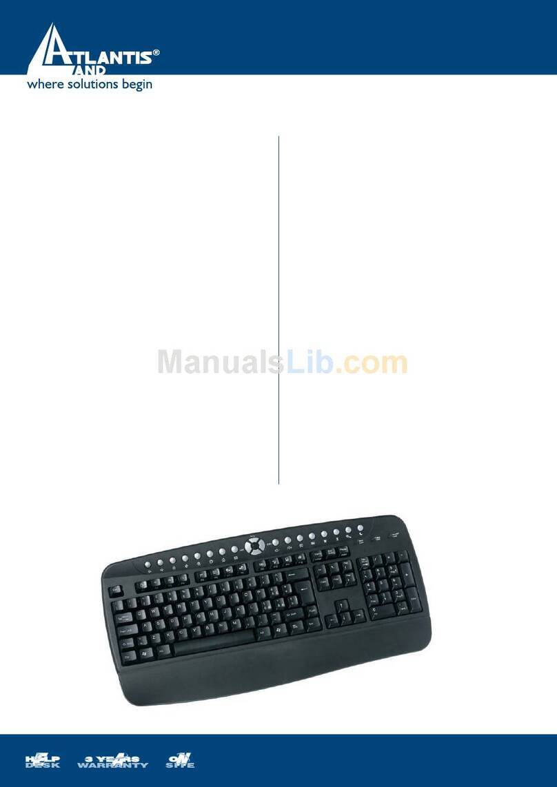 Atlantis Land Multimedia Office Keyboard A04-K201AB User manual