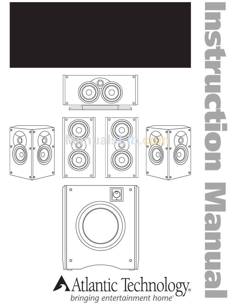 Atlantic Technology 4200e THX Select User manual