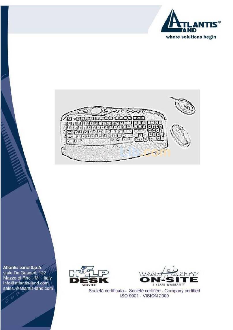 Atlantis Land A04-W1302 User manual