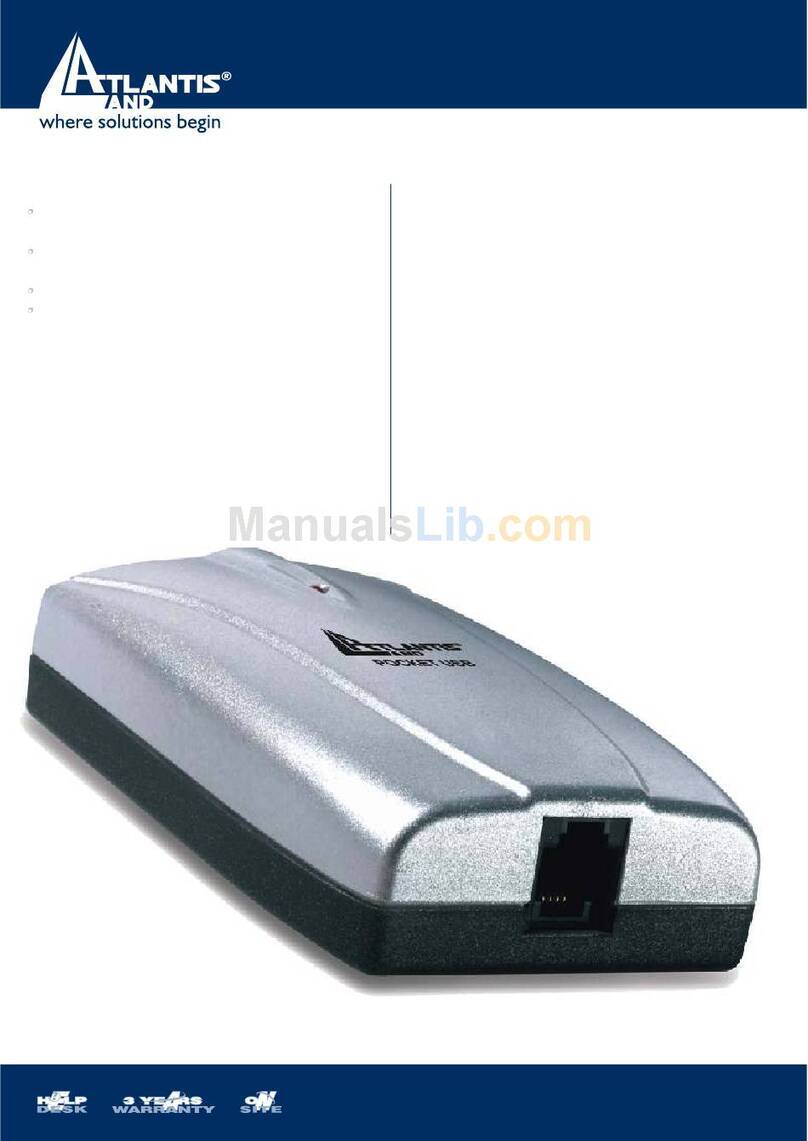Atlantis Land POCKET USB A01-AU2 User manual Atlantis Land POCKET USB A01-AU2 User manual