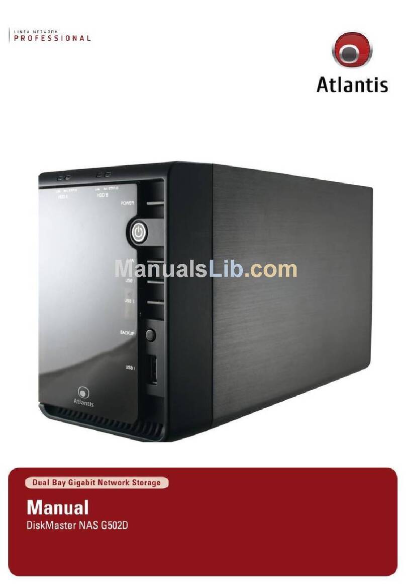 Atlantis DISKMASTER NAS65020 user manual